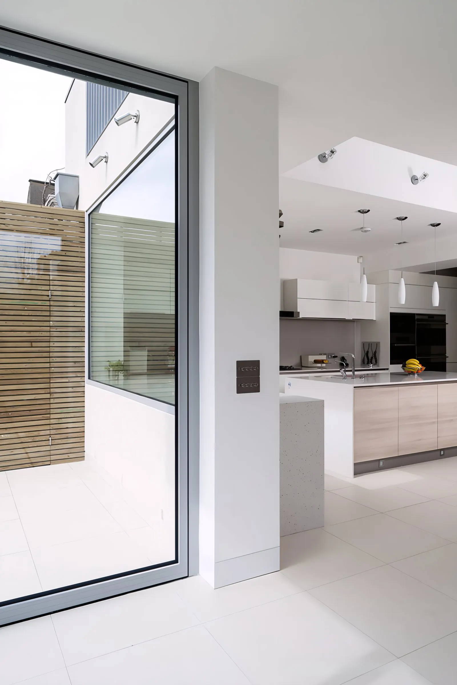 View from the extension into the new kitchen