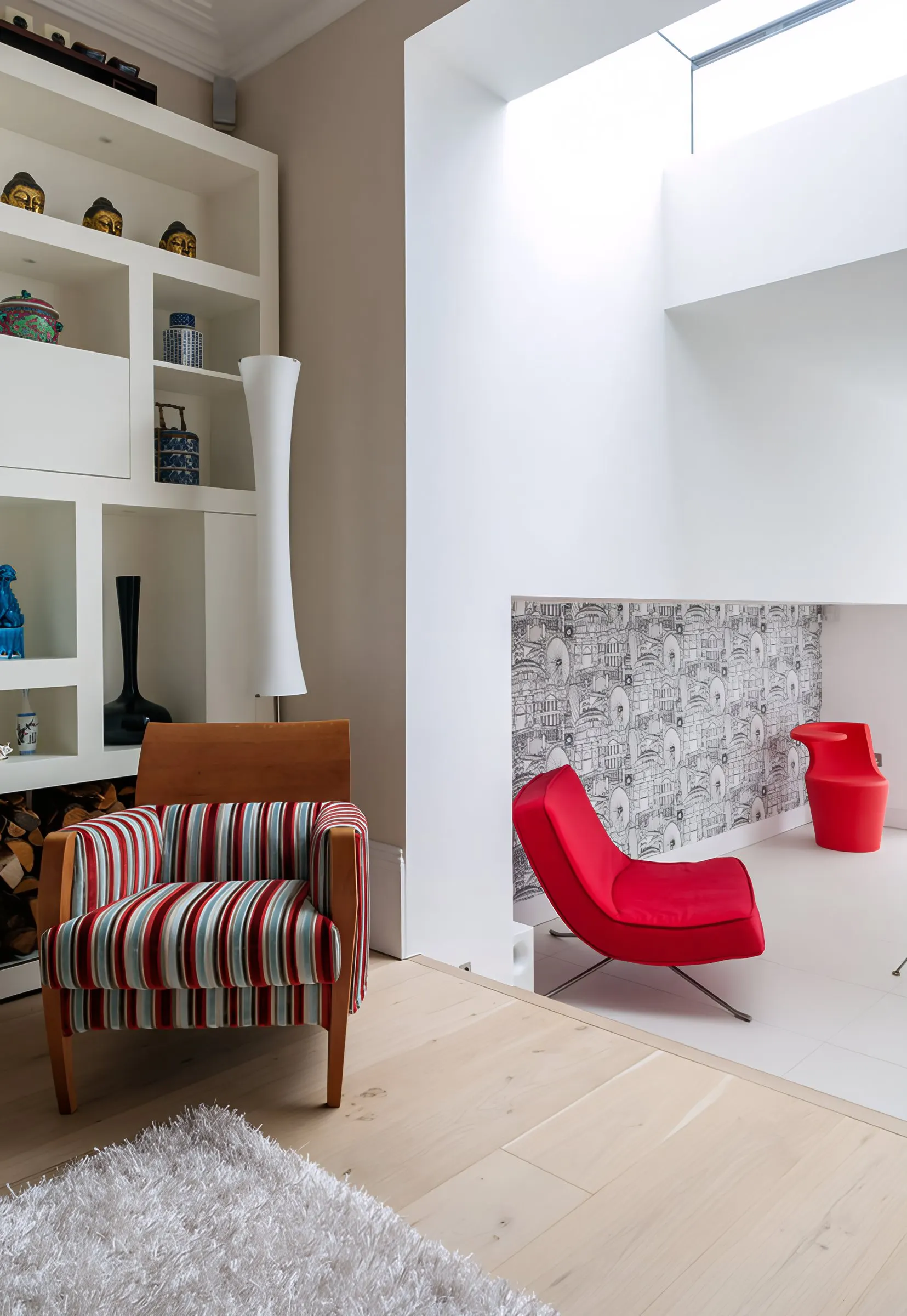 Living room opening into the new rear extension
