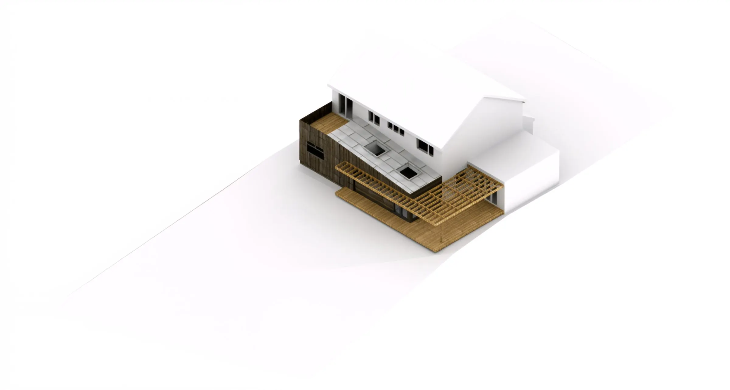 Massing model of the extension proposals