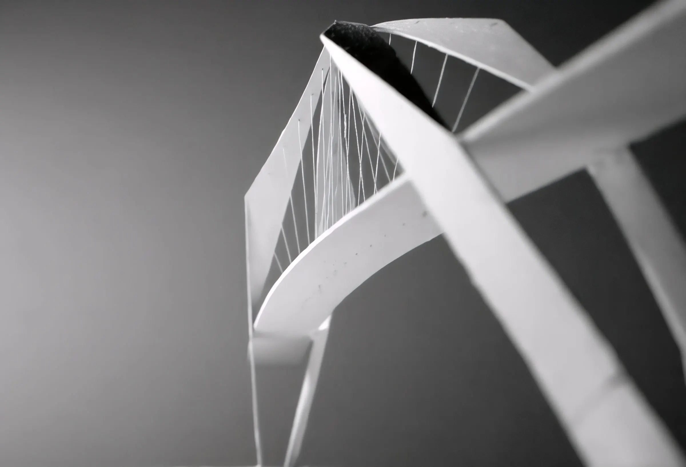 Model of the Hamburg bridge competition entry