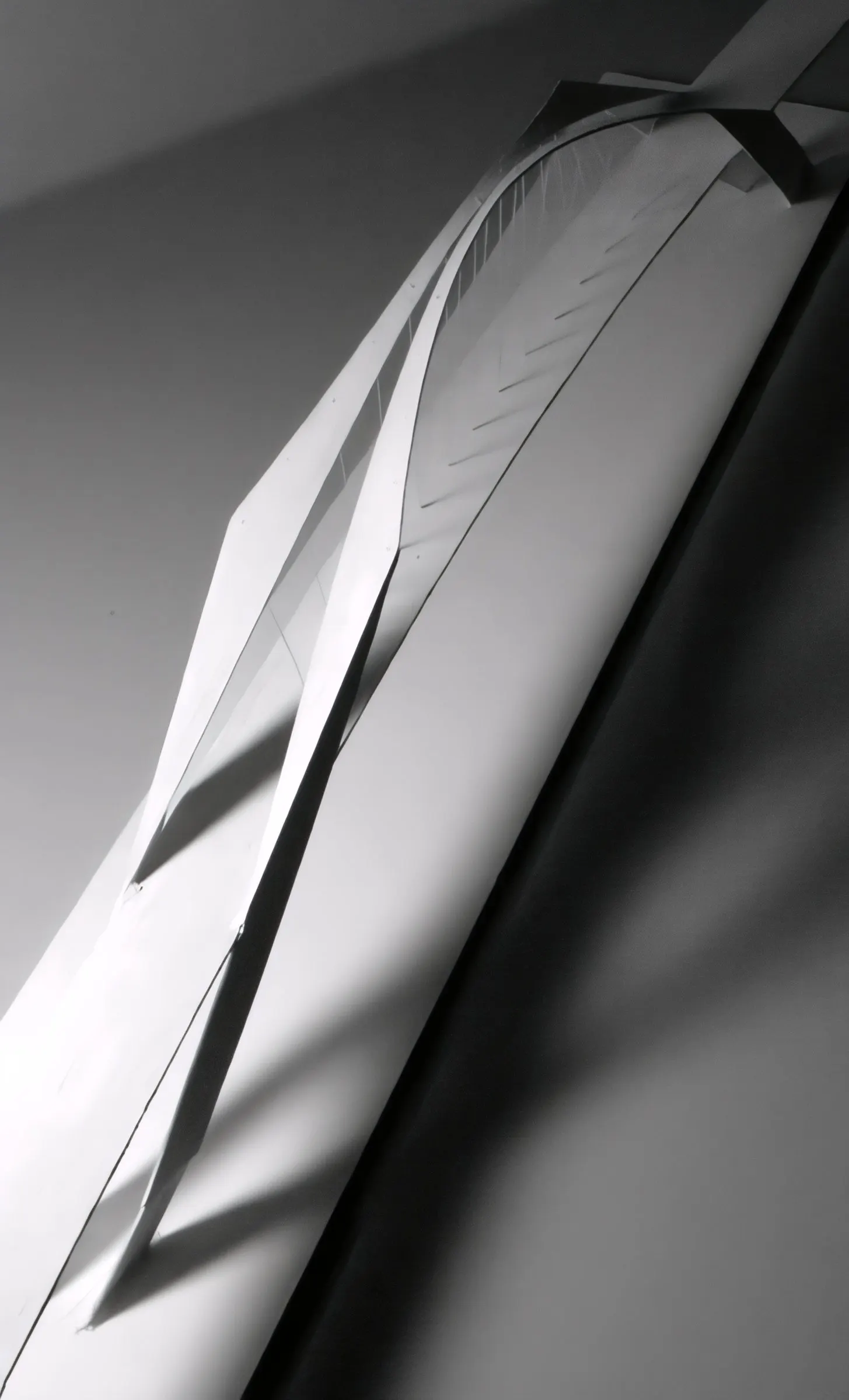 Bridge model from below the arch