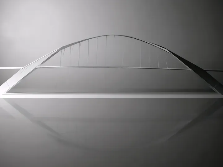 Side elevation of the bridge model