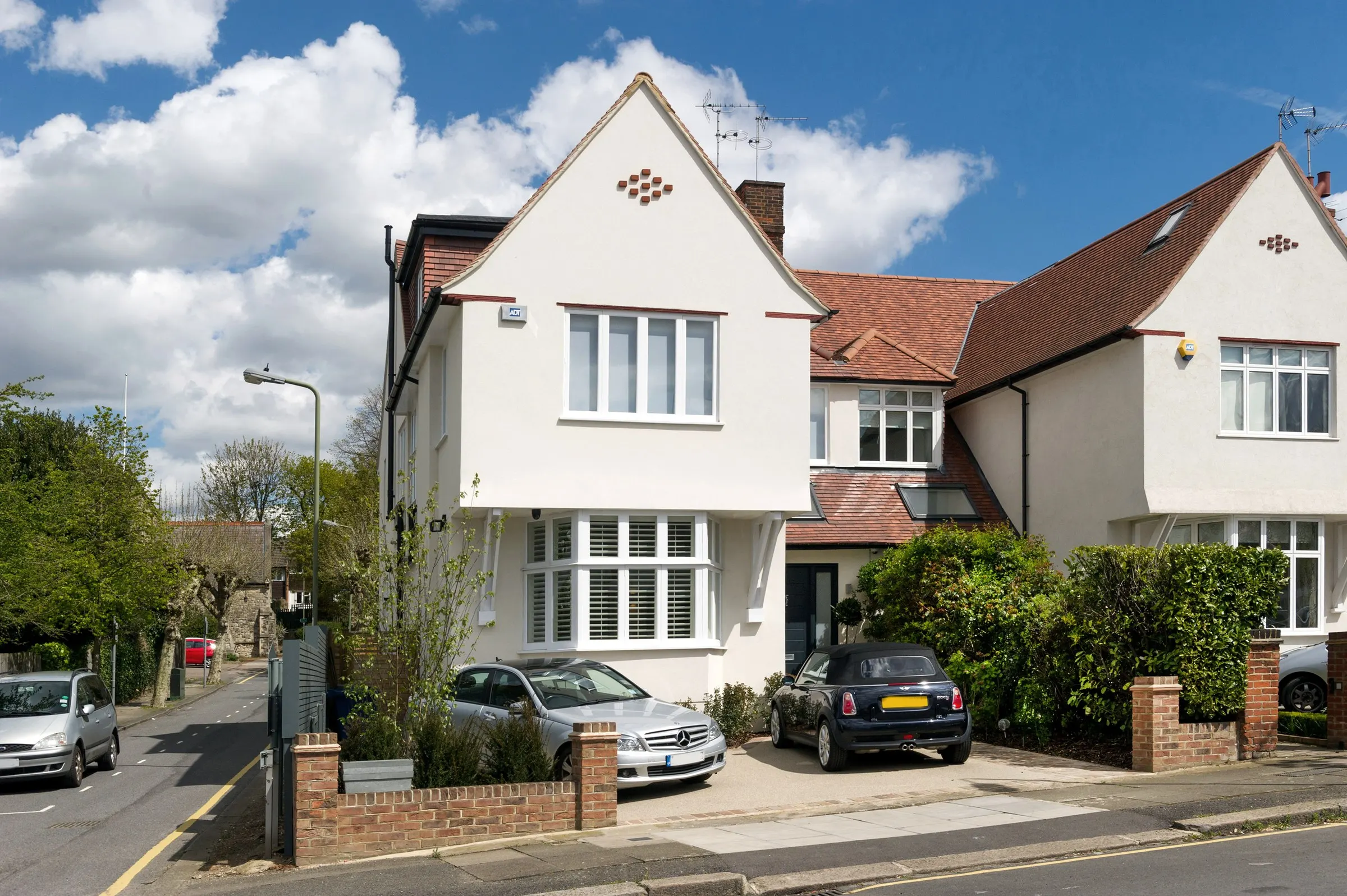 Front elevation of the house after refurbishment