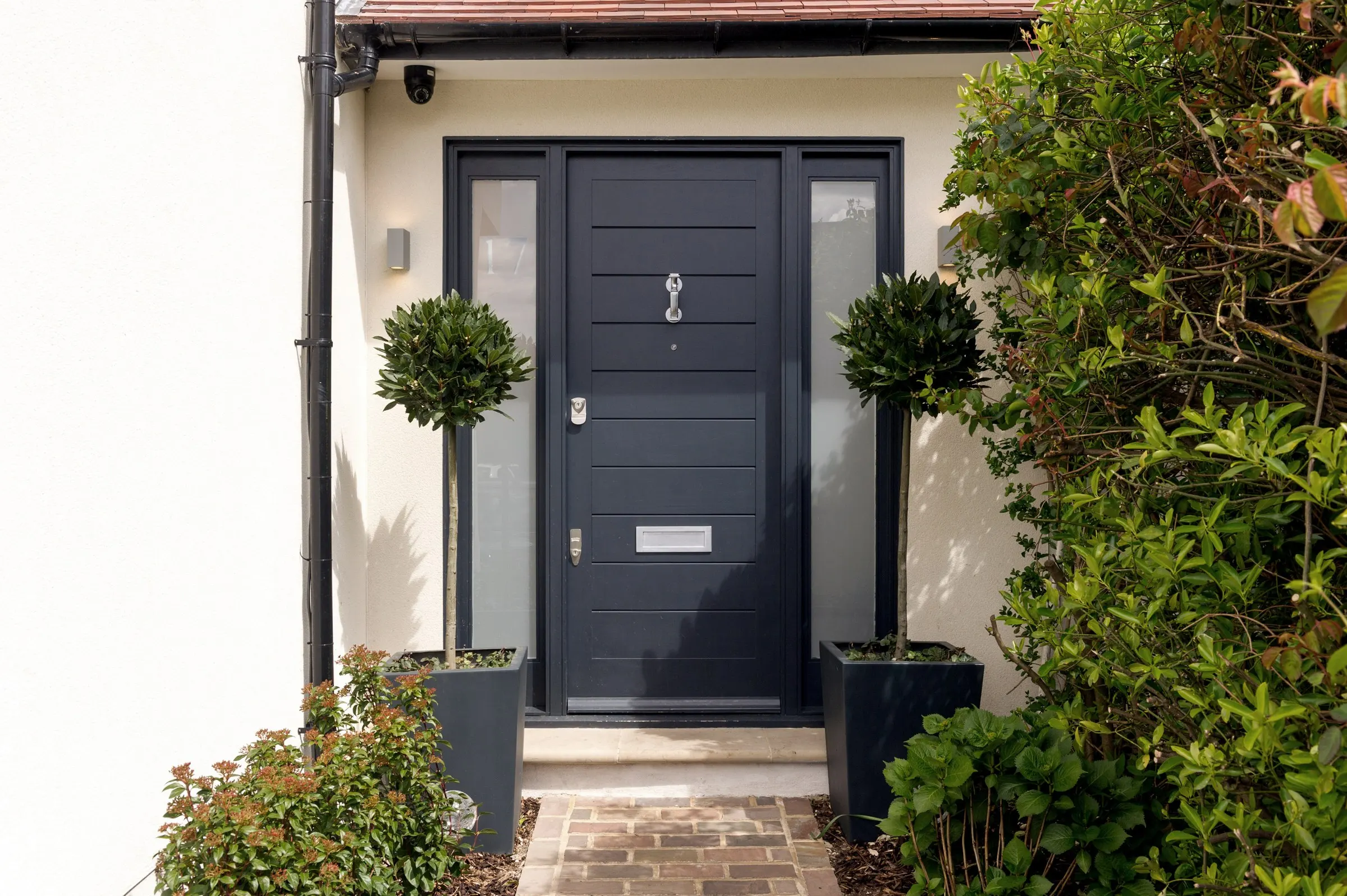 New front door and entrance